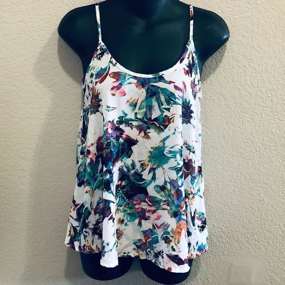 Apt. 9 Floral Printed Cami / Tank XS